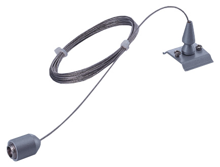1.01.0124 Ophangpendel draad 1-fase L: 300cm wit