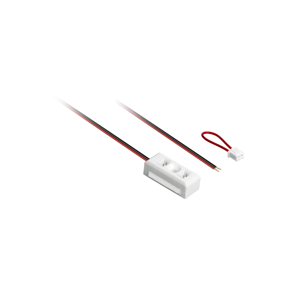 3.01.0079 Miniplug serie verdeler 2-voudig 1x brug+ 2m kabel gestript