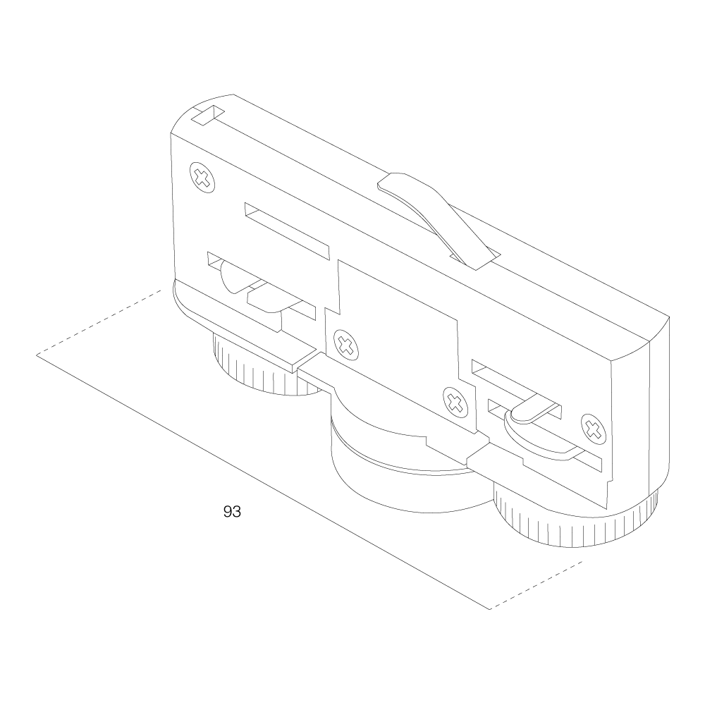 8.04.3529 Ivela 7600-00-20 Adaptor 3-fase grijs